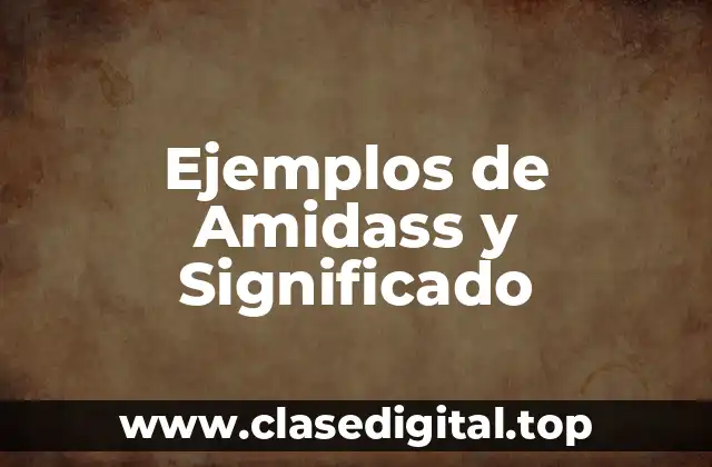 Ejemplos de Amidass y Significado