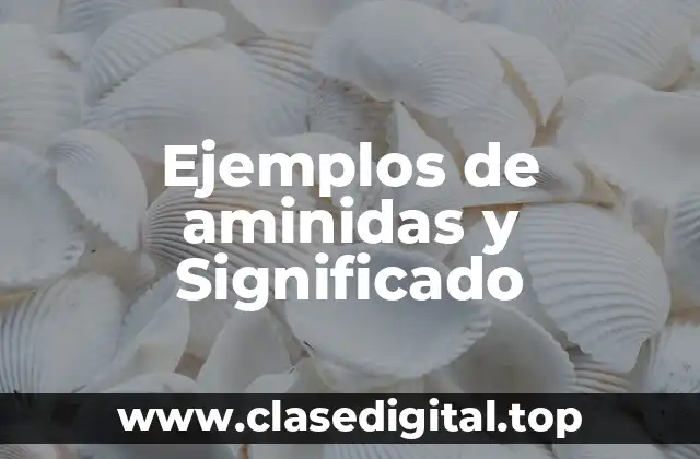 Ejemplos de aminidas