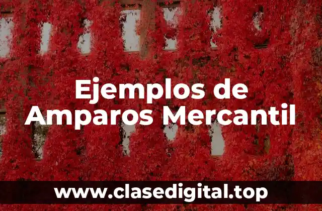 Ejemplos de Amparos Mercantil