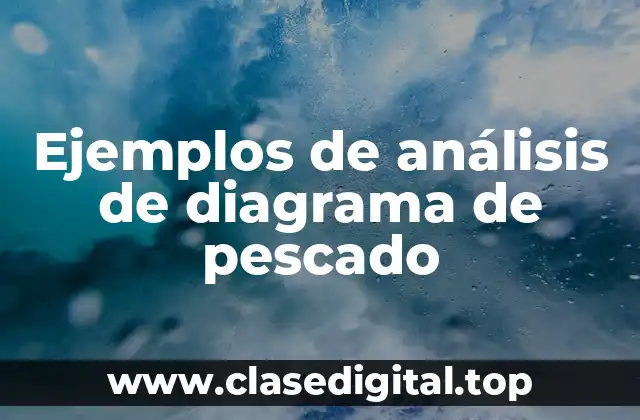 Ejemplos de análisis de diagrama de pescado