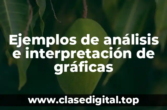 Ejemplos de análisis e interpretación de gráficas