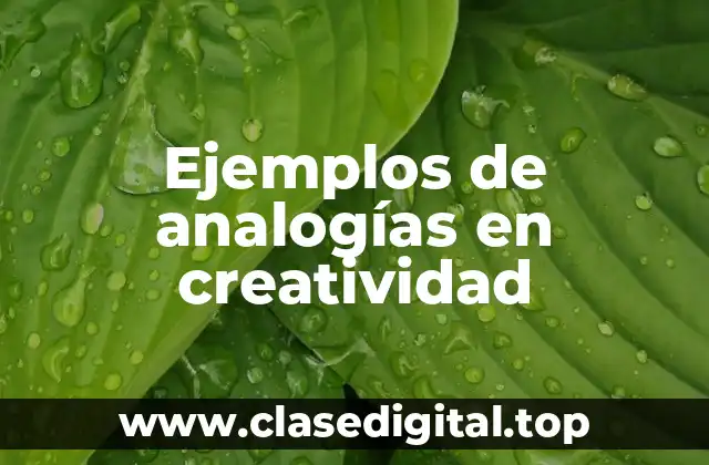 Ejemplos de analogías en creatividad