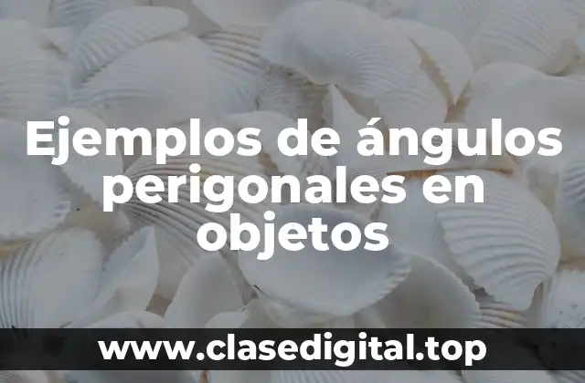 Ejemplos de ángulos perigonales en objetos