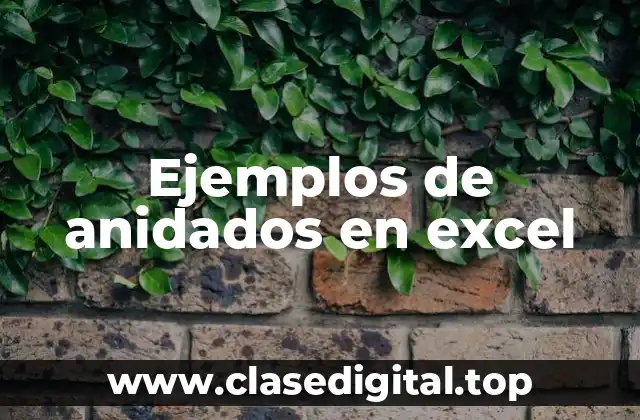 Ejemplos de anidados en excel