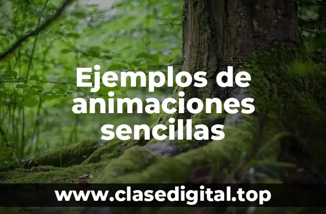 Ejemplos de animaciones sencillas