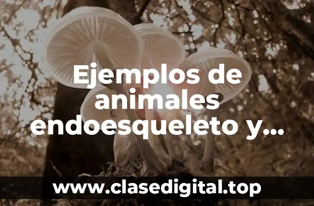 Ejemplos de animales endoesqueleto