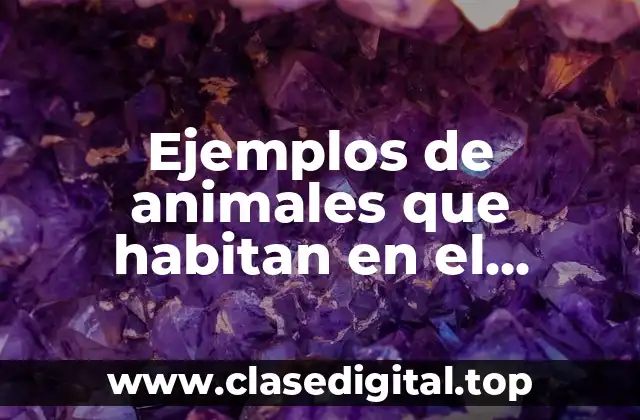 Ejemplos de animales que habitan en el desierto