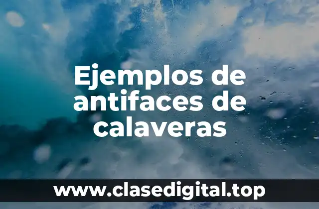 Ejemplos de antifaces de calaveras