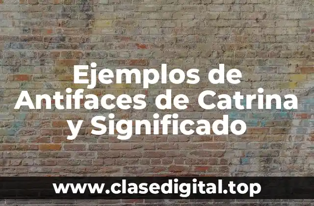 Ejemplos de Antifaces de Catrina