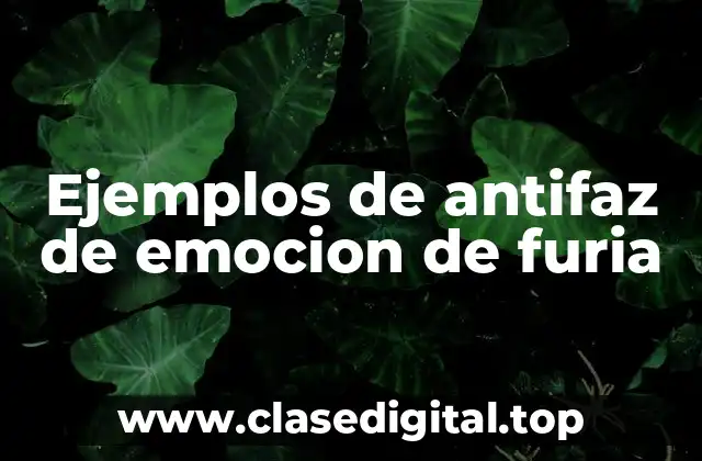 Ejemplos de antifaz de emocion de furia