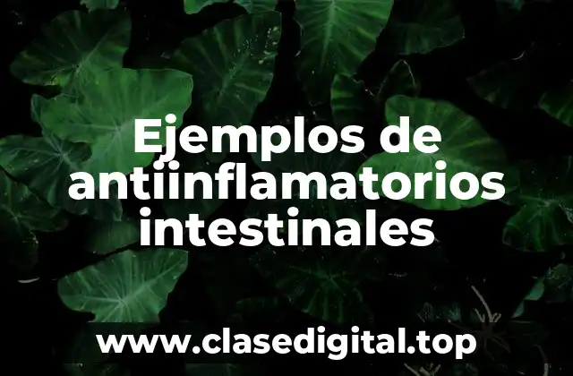 Ejemplos de antiinflamatorios intestinales