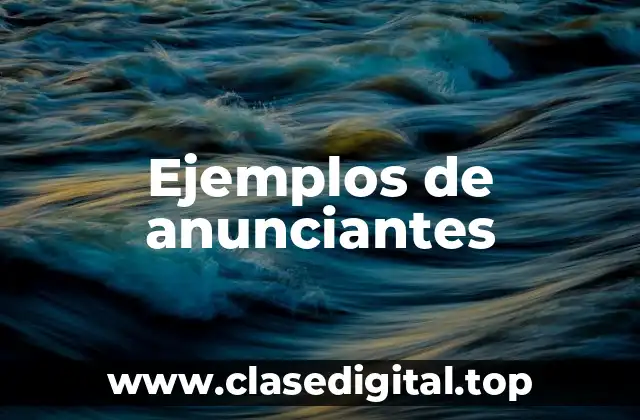 Ejemplos de anunciantes