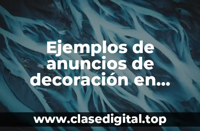 Ejemplos de anuncios de decoración en Facebook