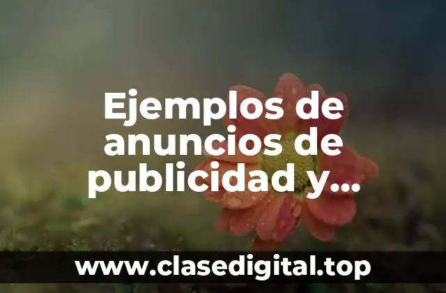 Ejemplos de anuncios de publicidad y encuestas