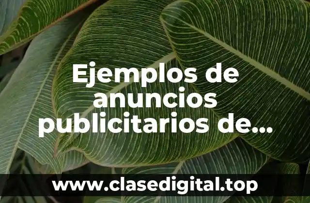 Ejemplos de anuncios publicitarios de racionalismo
