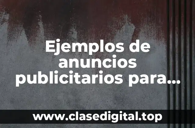 Ejemplos de anuncios publicitarios para estar en forma y Significado
