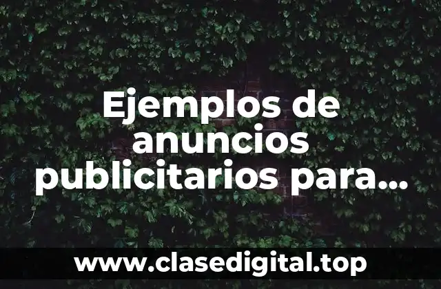 Ejemplos de anuncios publicitarios para manzanas