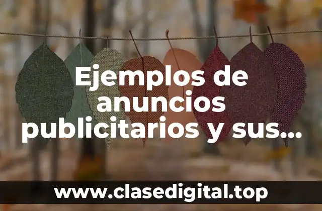 Ejemplos de anuncios publicitarios y sus figuras retoricas