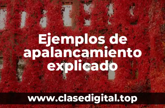 Ejemplos de apalancamiento explicado
