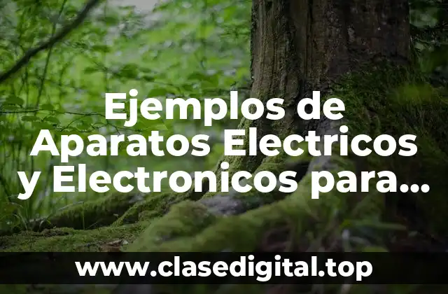 Ejemplos de Aparatos Electricos y Electronicos para Cuidar mi PC