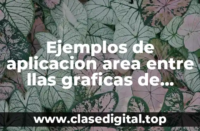 Ejemplos de aplicacion area entre llas graficas de funciones y Significado