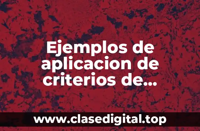 Ejemplos de aplicacion de criterios de semejanza