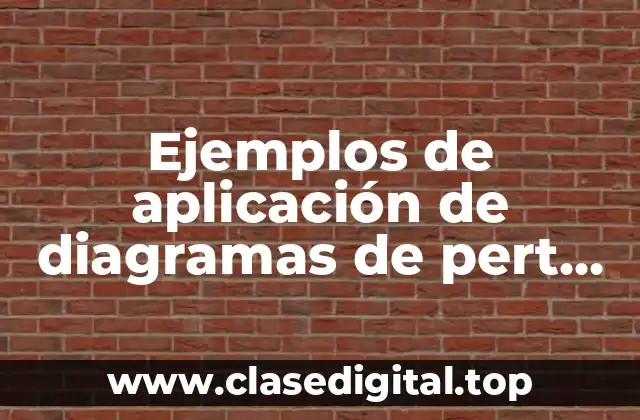 Ejemplos de aplicación de diagramas de pert en ingeniería industrial