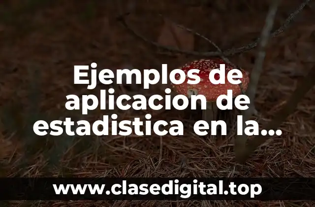 Ejemplos de aplicacion de estadistica en la geografia