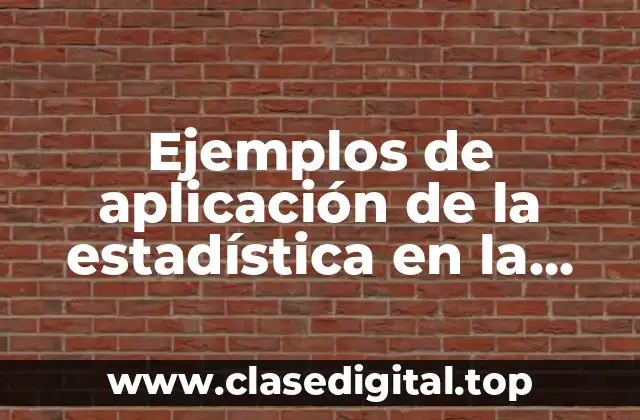 Ejemplos de aplicación de la estadística en la ingeniería química