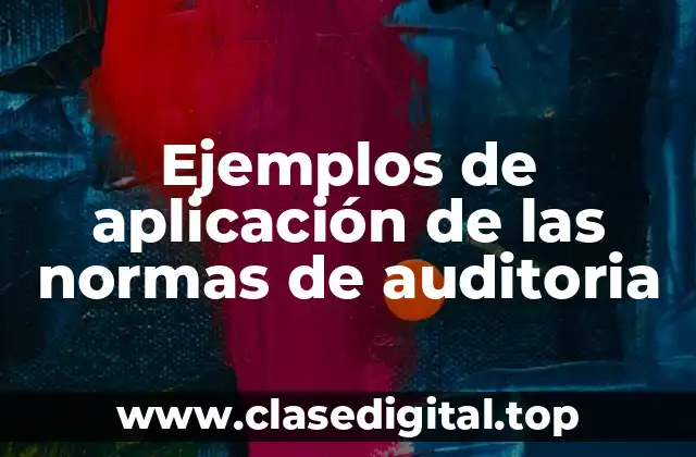 Ejemplos de aplicación de las normas de auditoria