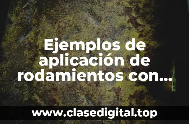 Ejemplos de aplicación de rodamientos con carga axial