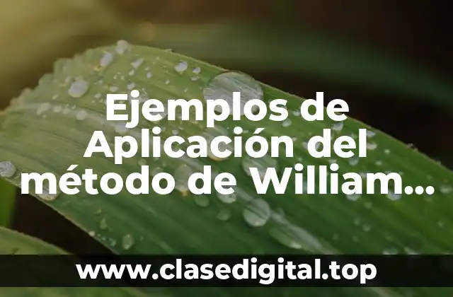 Ejemplos de aplicación del método de William P. Leonard