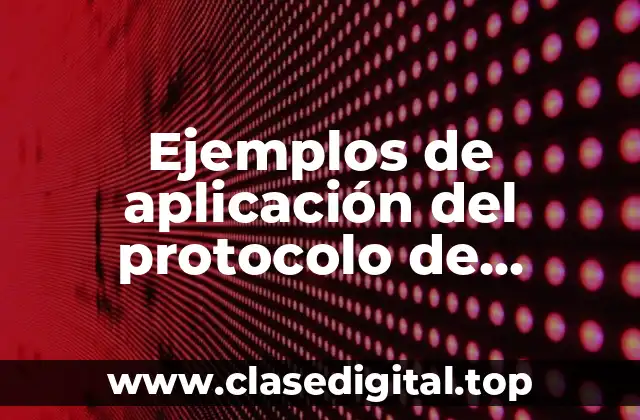 Ejemplos de aplicación del protocolo de Londres de un medicamento