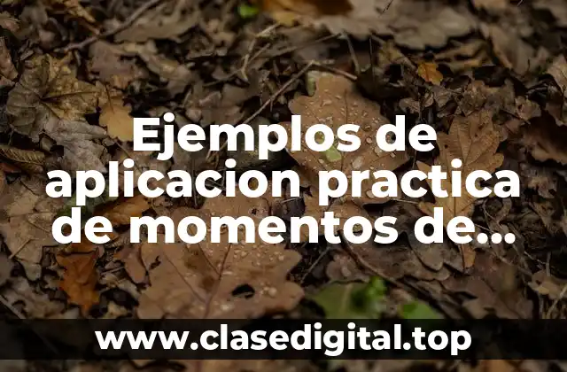 Ejemplos de aplicacion practica de momentos de equilibrio