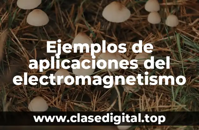 Ejemplos de aplicaciones del electromagnetismo