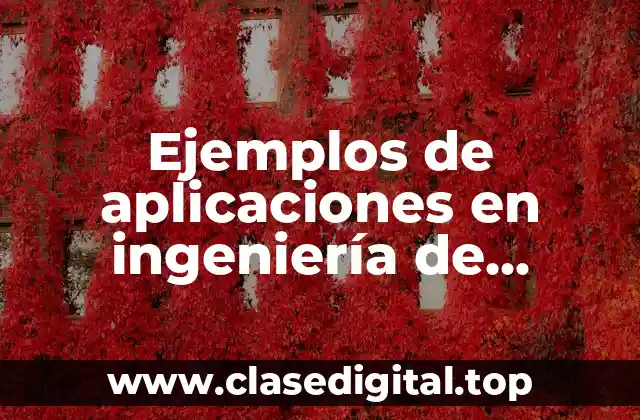 Ejemplos de aplicaciones en ingeniería de números complejos
