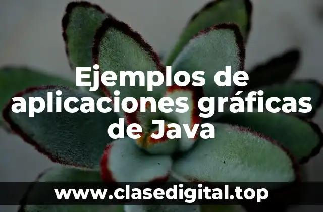 Ejemplos de aplicaciones gráficas de Java