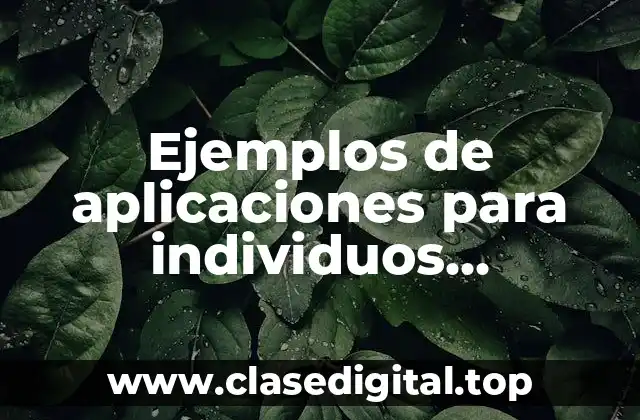 Ejemplos de aplicaciones para individuos computación Google Academic o