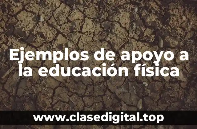 Ejemplos de apoyo a la educación física