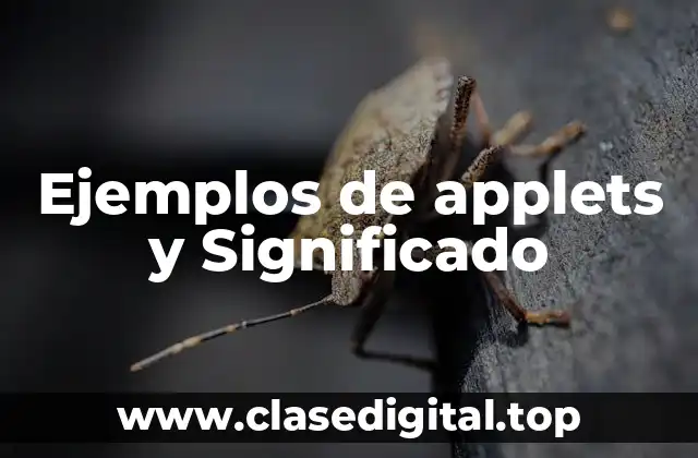Ejemplos de applets