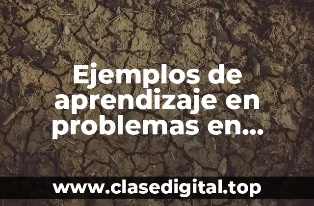 Ejemplos de aprendizaje en problemas en derecho y Significado