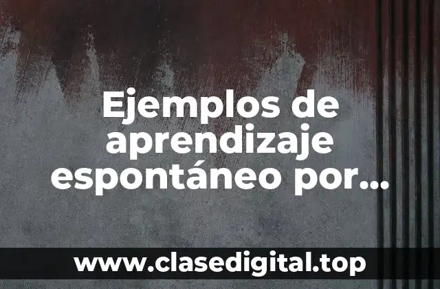Ejemplos de aprendizaje espontáneo por insight y Significado