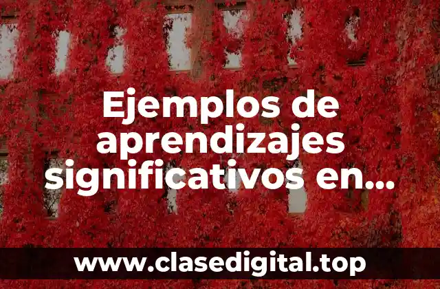 Ejemplos de aprendizajes significativos en educación física