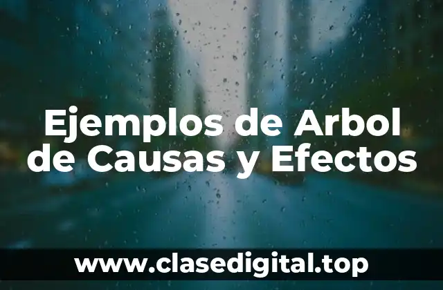 Ejemplos de Arbol de Causas y Efectos