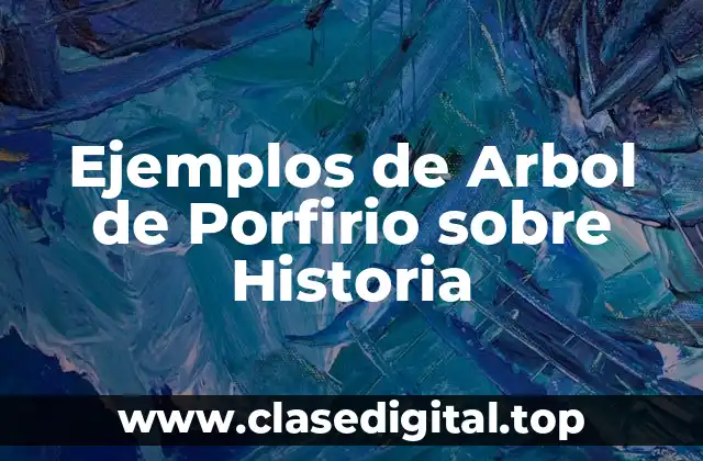 Ejemplos de Arbol de Porfirio sobre Historia