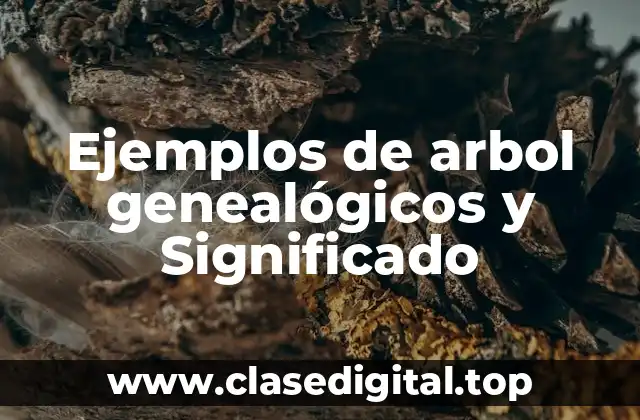 Ejemplos de arbol genealógicos y Significado