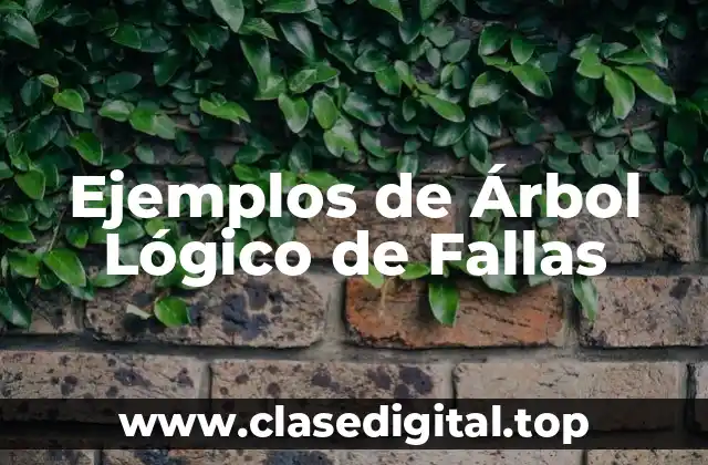 Ejemplos de Árbol Lógico de Fallas