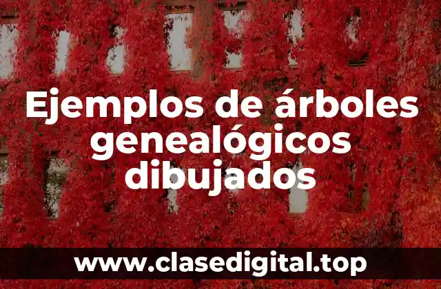 Ejemplos de árboles genealógicos dibujados