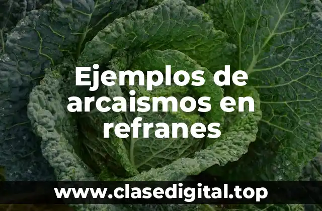 Ejemplos de arcaismos en refranes