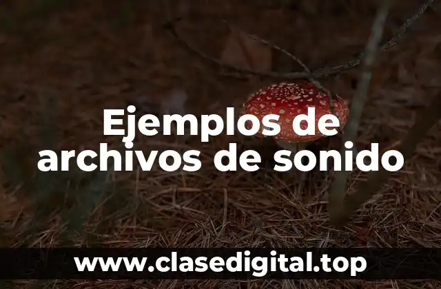 Ejemplos de archivos de sonido